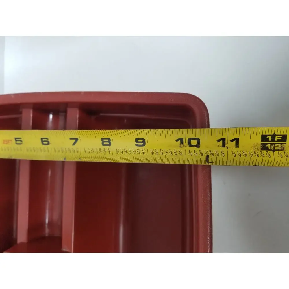 VTG Rubbermaid Burnt Orange Divided Caddy Retro Kitchen Gardening Tool Cleaning